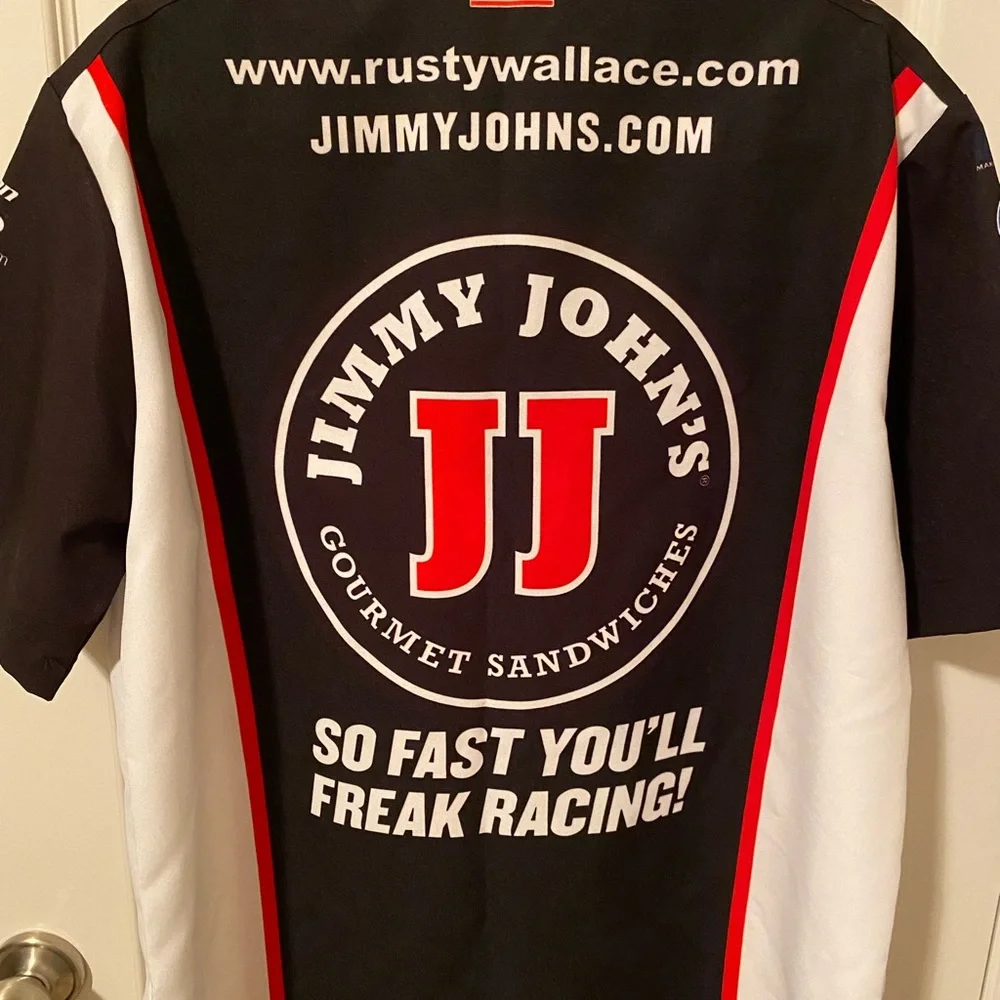 SALE!! Men's RUSTY WALLACE Racing Shirt The Winning Team Racing Apparel - Picture 2 of 8